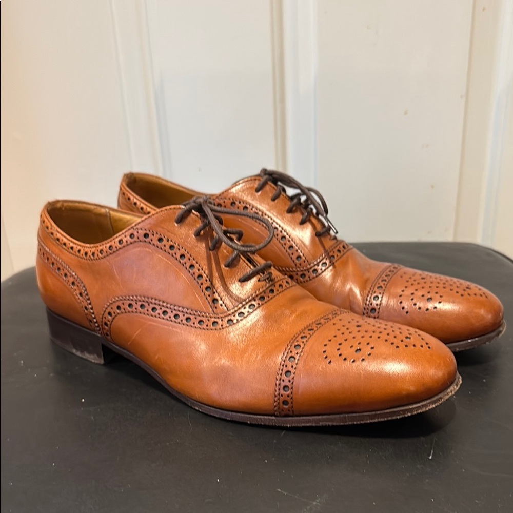 Classic Brown Leather Men's J.Lindeberg Vero Cuoio